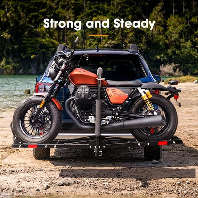 SGMR003A San Hima Motorcycle Motorbike Carrier Rack 2" Towbar Arm Rack Bike Ramp Steel