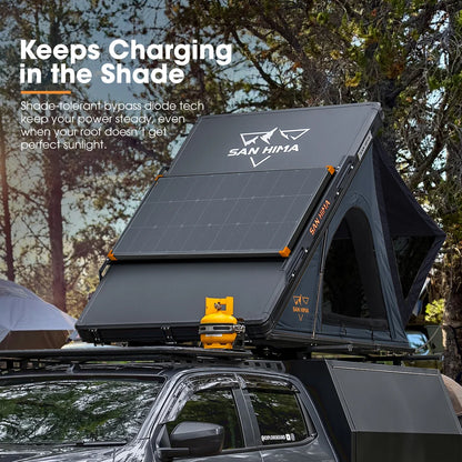 SH-FISED-BC120W San Hima 120W Mono-HPBC Fixed Solar Panel Power Bypass Caravan Camping Battery