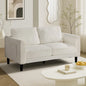 SOF-CHICA-2S-WH-AB Oikiture 2 Seater Sofa 150cm Boucle Love Seat Small Couch Chair Storage White
