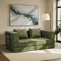 SOF-COMP-3S-BED-GN Oikiture Convertible Sofa Bed Sleeper Futon Pull Out Couch Beds