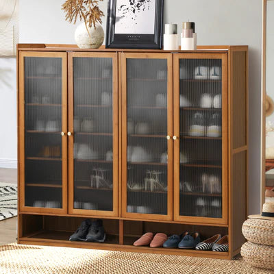 Scratched SS-BM-FLUTED-4D-BR Split on Shelf Wood