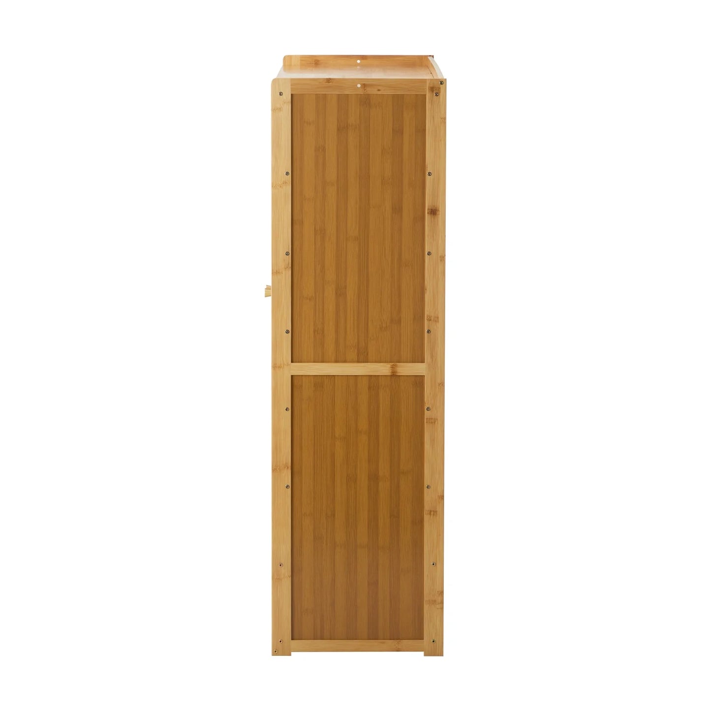 SS-BM-RTN-3D-WD Oikiture Brand New Shoe Cabinet with 3 Rattan Doors 6 Shelves