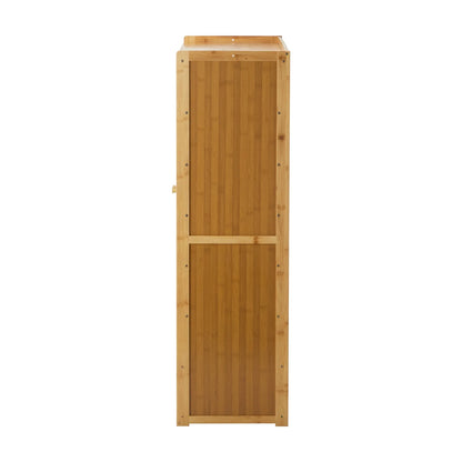 SS-BM-RTN-3D-WD Oikiture Brand New Shoe Cabinet with 3 Rattan Doors 6 Shelves