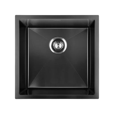 SSK-4444-BK Welba Kitchen Sink Stainless Steel Laundry Sink Under/Top Mount Single Bowl