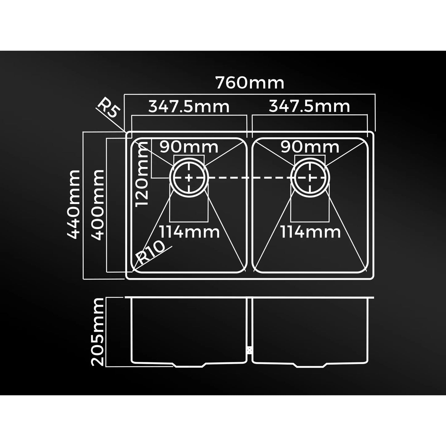 SSK-C-7644D-BK