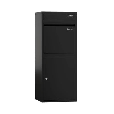 STL-PLB-102-BK Oikiture Steel Parcel Letterbox Drop Box Package Lockable Storage Black