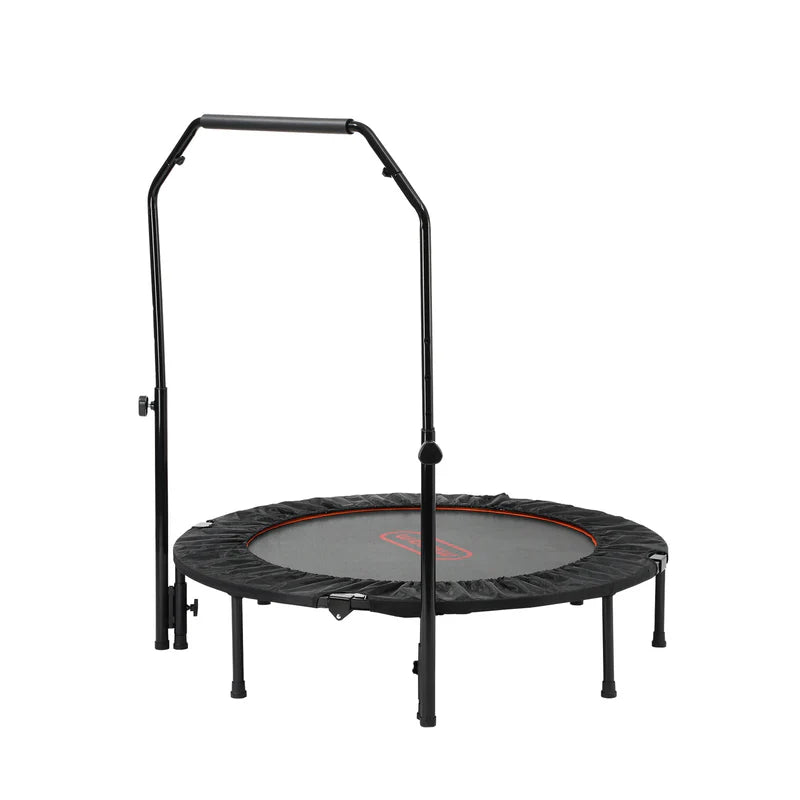 TPL-B-48IN-OR Mazam 48" Trampoline Round Fitness Rebounder Handrail