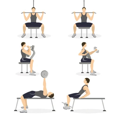 WB-A9-BK-AB Finex Bench Press Weight Bench Multi-Station Fitness Gym Pulldown Equipment
