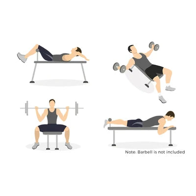 WB-A9-BK-AB Finex Bench Press Weight Bench Multi-Station Fitness Gym Pulldown Equipment