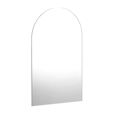 WM-ARCHED-8650-NFR Oikiture Wall Mirrors 86x50cm Arched Makeup Mirror Bathroom Frameless