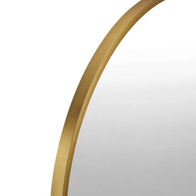 WM-B-OVAL-8450-GD Oikiture Wall Mirrors Oval Makeup Mirror Bedroom Home Decor Gold 84x50cm