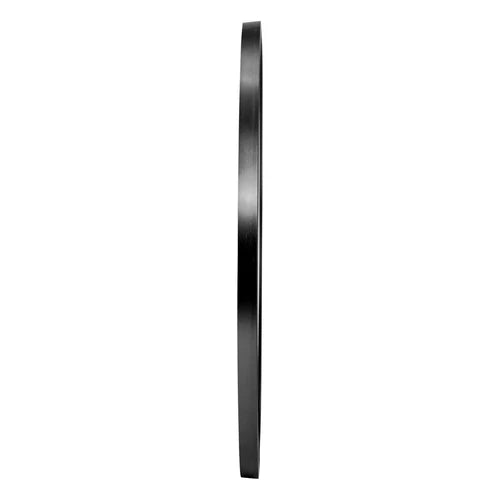 WM-B-ROUND-60-BK Oikiture 60cm Wall Mirrors Round Makeup Mirror Home Decor Black Living Room