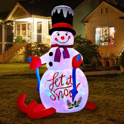 XMAS-INF-SNOW-180 Tinseltown 1.8M Christmas Inflatable Snowman Decoration Xmas LED Light Outdoor
