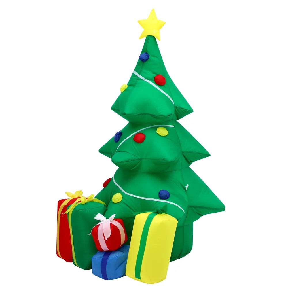 XMAS-INF-TREE-150Tinseltown Christmas Inflatable Tree Gifts 1.5M Xmas Decorations LED Lights Outdoor