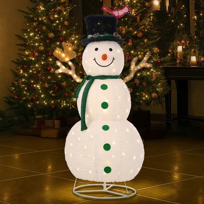 XMAS-LI-3D-SN150-A1 Tinseltown 3D Christmas LED Lights 1.63M Snowman Xmas Outdoor Decor Metal Frame
