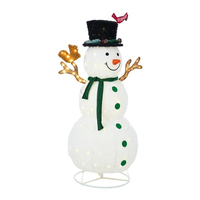 XMAS-LI-3D-SN150-A1 Tinseltown 3D Christmas LED Lights 1.63M Snowman Xmas Outdoor Decor Metal Frame