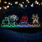 XMAS-LI-TRAIN-MIX Tinseltown Christmas Light LED Motif Lights Santa Train 196cm Xmas Decor Display
